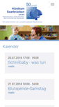 Mobile Screenshot of klinikum-saarbruecken.de